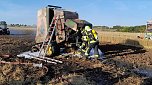 Brand gestern bei Esperstedt (Foto: Feuerwehr/Silvio Dietzel)