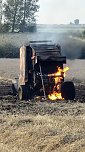 Brand gestern bei Esperstedt (Foto: Feuerwehr/Silvio Dietzel)