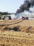 Brand gestern bei Esperstedt (Foto: Feuerwehr/Silvio Dietzel)