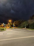 Bedrohlicher Himmel gestern Abend (Foto: Gunnar Müller)