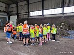 Projekttag im Abfallwirtschaftszentrum (Foto: Pressestelle Landratsamt)