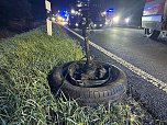 Schwerer Unfall gestern Abend auf der B4 (Foto: S.Dietzel)