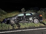 Schwerer Unfall gestern Abend auf der B4 (Foto: S.Dietzel)