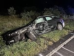 Schwerer Unfall gestern Abend auf der B4 (Foto: S.Dietzel)