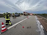 Schwerer Unfall auf der A38 (Foto: S. Dietzel)