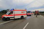 Schwerer Unfall auf der A38 (Foto: S. Dietzel)