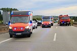 Schwerer Unfall auf der A38 (Foto: S. Dietzel)