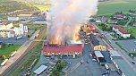 Feuer im Gelände der NDH Entsorgungsbetreibergesellschaft (Foto: S.Dietzel)