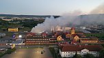 Feuer im Gelände der NDH Entsorgungsbetreibergesellschaft (Foto: S.Dietzel)