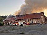 Feuer im Gelände der NDH Entsorgungsbetreibergesellschaft (Foto: S.Dietzel)