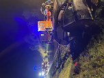 Schwerer Unfall an der Anschlussstelle Worbis (Foto: S. Dietzel/Feuerwehr Worbis)