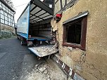Unfall mit geparktem LKW (Foto:  THW Sondershausen/S.Dietzel)