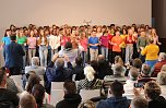 Rund 80 Kinder aus einer Schule in Gostyń sowie den Regelschulen Ellrich und Wolkramshausen haben in der vergangenen Woche gemeinsam gesungen (Foto: Pressestelle Landratsamt)