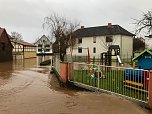 Hochwasserlage in Windehausen weiter angespannt (Foto: Pressestelle Landratsamt)