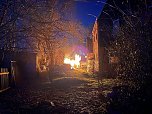 Schuppenbrand in Heringen (Foto: Feuerwehr Heringen/Silvio Dietzel)
