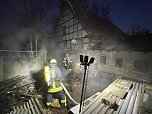 Schuppenbrand in Heringen (Foto: Feuerwehr Heringen/Silvio Dietzel)
