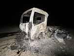 Lkw ausgebrannt (Foto: S. Dietzel)