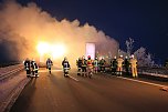 Lkw Brand auf der A38 (Foto: S. Dietzel)