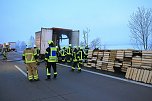 Lkw Brand auf der A38 (Foto: S. Dietzel)