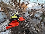 Jäger stürzte in die Helme (Foto: Feuerwehr Heringen/Silvio Dietzel)