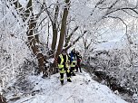 PKW-Bergung in der Helme (Foto: S.Dietzel)