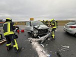 Unfall auf der B243 (Foto: S. Dietzel)