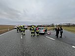 Unfall auf der B243 (Foto: S. Dietzel)