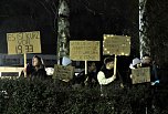 Gegenprotest zur AfD Veranstaltung in Sundhausen (Foto: agl)