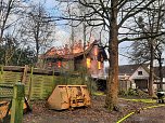 Brand und Löscharbeiten in Heldrungen (Foto: S. Dietzel)