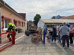 Unangekündigte Feuerwehrübung im Kindergarten "Dorfspatzen" in Hohenebra (Foto: Janine Skara)