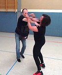 Lehrgang für Selbstverteidigung und Selbstbehauptung für Frauen in der Zweifelderhalle in Bad Frankenhausen (Foto: Peter Keßler)