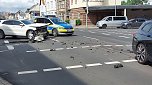Unfall in der Freiherr-vom-Stein-Straße (Foto: S. Dietzel)