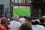 Public Viewing auf dem Neumarkt in Bad Langensalza zum Achtelfinalspiel der EM 2024 - Deutschland gegen Dänemark (Foto: Eva Maria Wiegand)