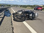 Unfall beim Auffahren auf die A38 (Foto: S.Dietzel)