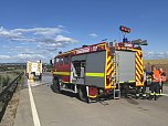 Unfall beim Auffahren auf die A38 (Foto: S.Dietzel)