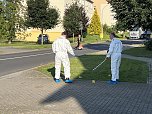 Untersuchungen nach Sprengung eines Geldautomaten in Ebeleben (Foto: S.Dietzel)