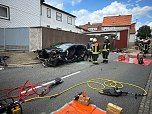 Unfall in Breitenbach (Foto: Feuerwehr Breitenbach/Eichsfeld , Silvio Dietzel)