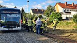 Praktische Ausbildung am Gleis (Foto: Stefan Länger, Verkehrsbetriebe Nordhausen)