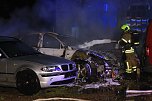 In Nordhausen mussten in der Nacht brennende Fahrzeuge gel&ouml;scht werden (Foto: S. Dietzel)