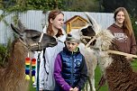 Unterwegs mit den Unstrut Lamas aus Herbsleben (Foto: Eva Maria Wiegand)