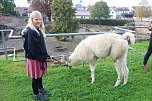 Unterwegs mit den Unstrut Lamas aus Herbsleben (Foto: Eva Maria Wiegand)