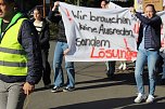 Protestdemo gegen die schlechten Bedingungen an der Regelschule in Niedrsachswerfen (Foto: oas)