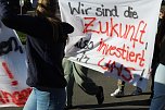 Protestdemo gegen die schlechten Bedingungen an der Regelschule in Niedrsachswerfen (Foto: oas)