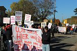 Protestdemo gegen die schlechten Bedingungen an der Regelschule in Niedrsachswerfen (Foto: oas)