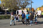 Protestdemo gegen die schlechten Bedingungen an der Regelschule in Niedrsachswerfen (Foto: oas)