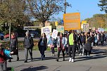 Protestdemo gegen die schlechten Bedingungen an der Regelschule in Niedrsachswerfen (Foto: oas)