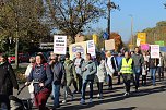 Protestdemo gegen die schlechten Bedingungen an der Regelschule in Niedrsachswerfen (Foto: oas)