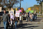 Protestdemo gegen die schlechten Bedingungen an der Regelschule in Niedrsachswerfen (Foto: oas)