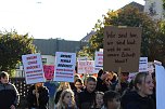 Protestdemo gegen die schlechten Bedingungen an der Regelschule in Niedrsachswerfen (Foto: oas)