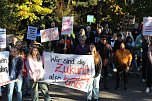 Protestdemo gegen die schlechten Bedingungen an der Regelschule in Niedrsachswerfen (Foto: oas)